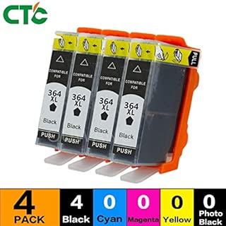 HAMISS 4 Black 364XL 364 ink cartridge For PhotoB8550 8553 C5324 5383 5380 5390 6324 6380 D5460 5468 With chip - coolthings.us