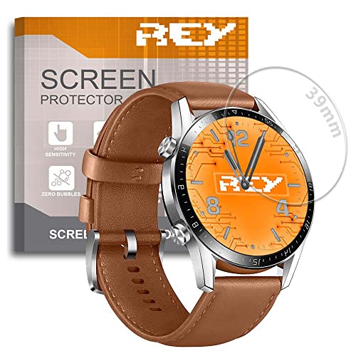 REY Pack 3X Bildschirmschutz aus gehärtetem Glas für UNIVERSAL 39mm, Schutzfolie, Displayschutzfolie 9H+ Härte, Anti-Kratzen-Öl-Bläschen ¡¡¡¡ Messen Bevor Sie kaufen !!!!