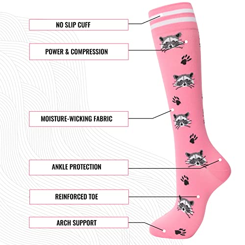 Image of fenglaoda Compression Socks for Women Men 3 Pairs Graduated Compression Support Circulation Socks for Nurses