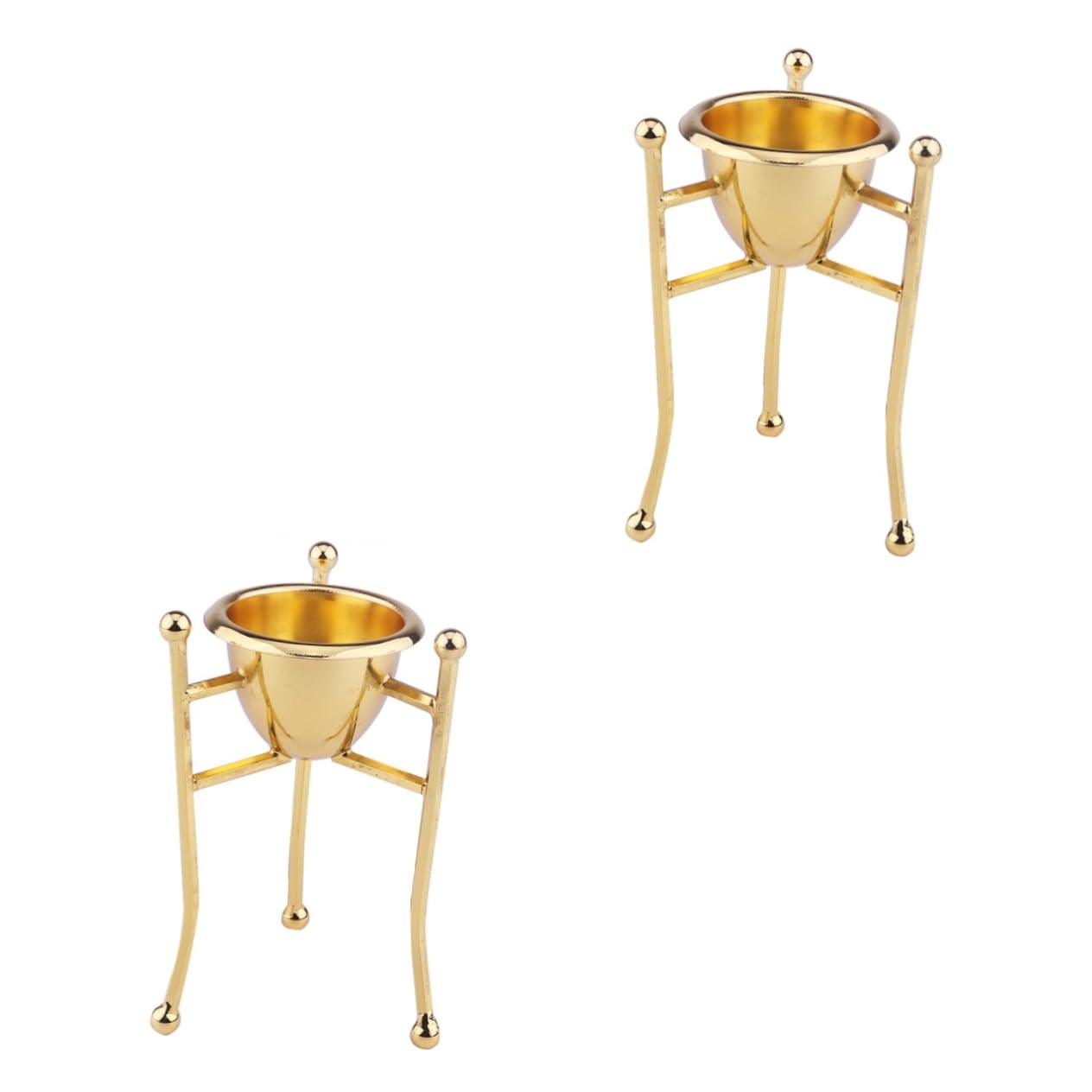 MAGICLULU 2pièces Support Œufs Cuivre Pur Doré Support pour Œufs Vapeur pour Déjeuner Décoration De Pâques