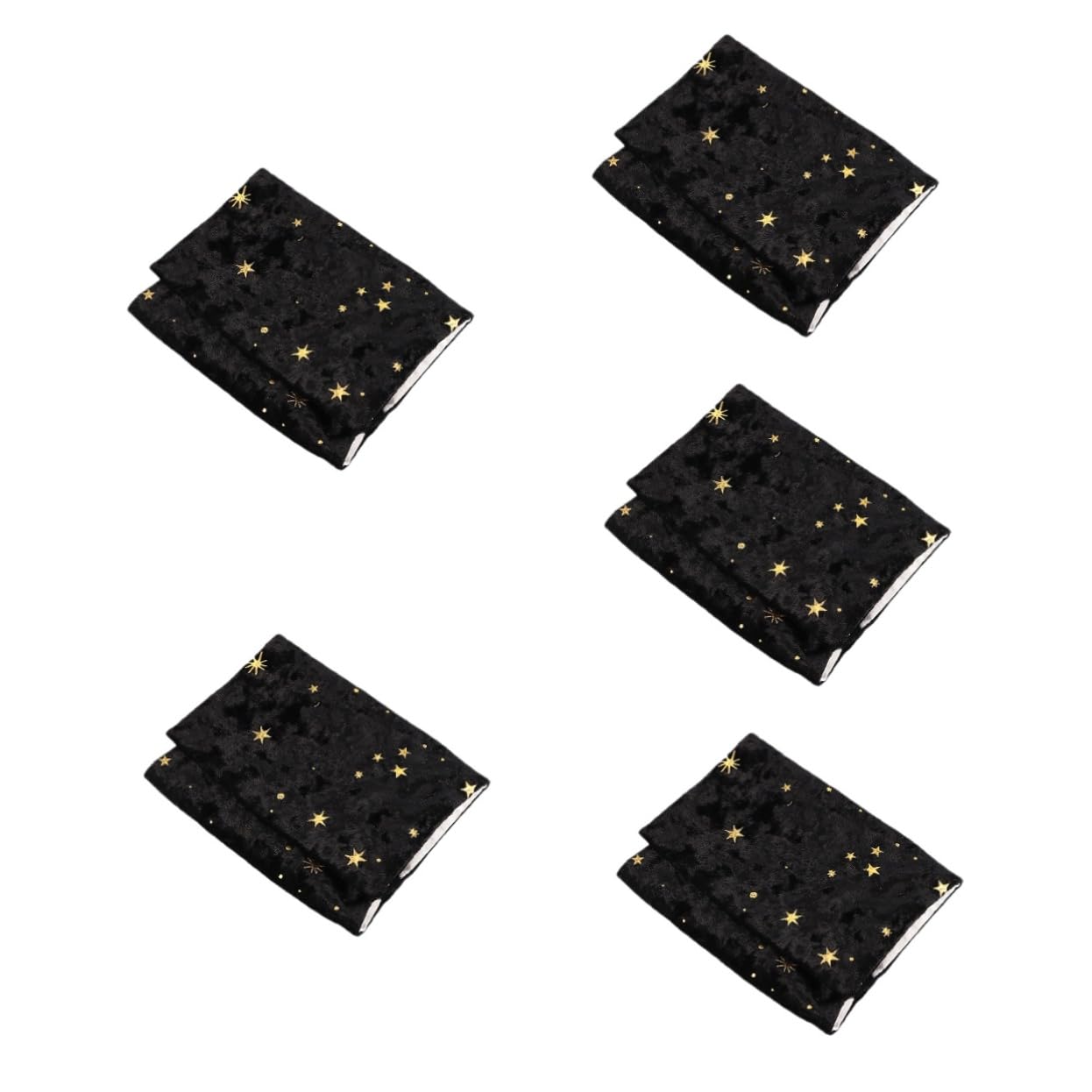 SHINEOFI 5pièces Housse De Décorative Pour Tissu à Motifs Étoilés Couverture Pour Journal Et Carnet Et Élégante