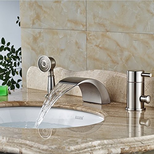 Baignoire robinet 3 trous avec douchette pour remplacer un vieux mitigeur