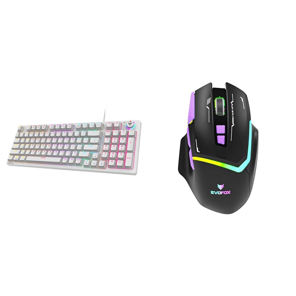 EvoFox Katana X2 Mechanical Gaming Keyboard | Wired-White Banshee