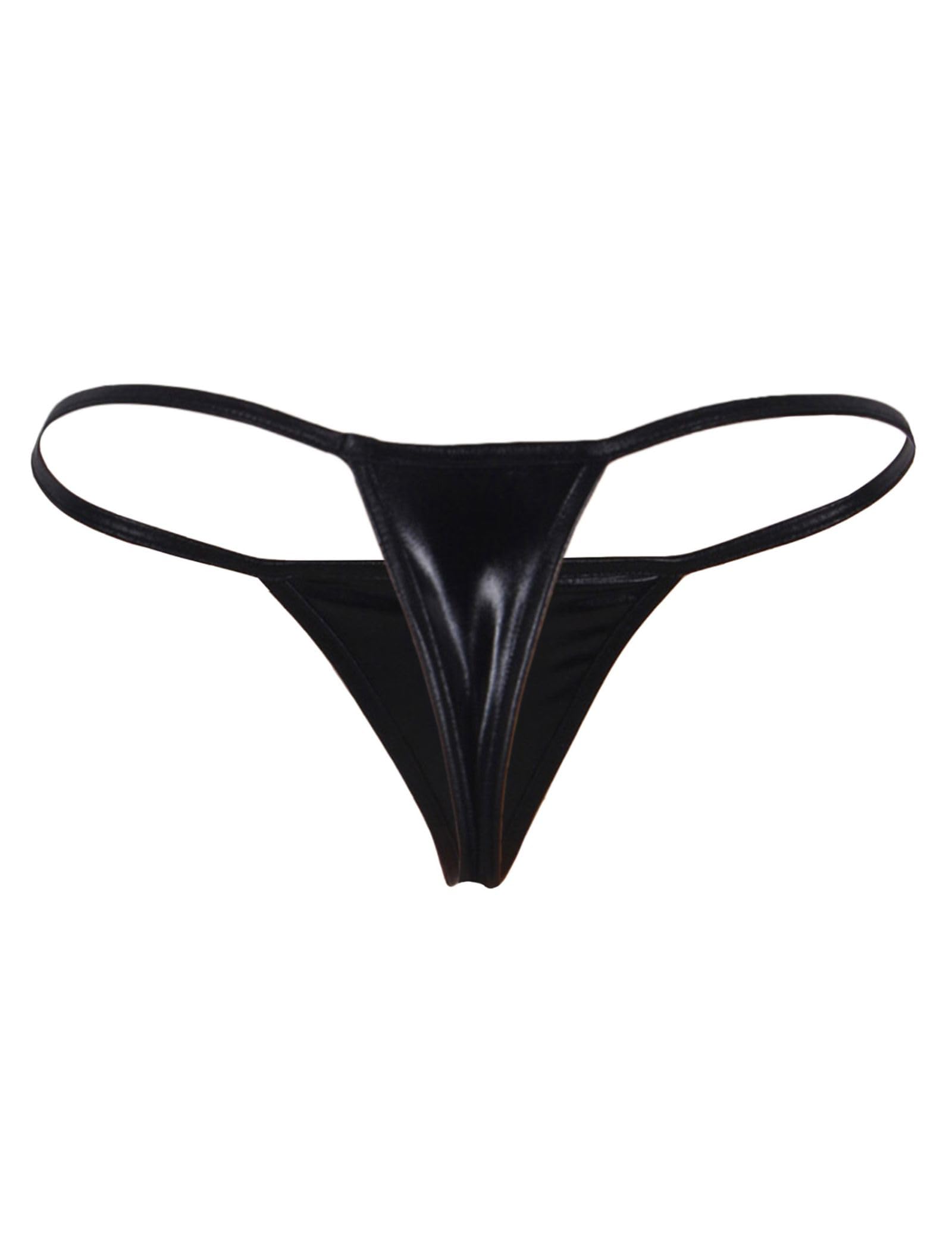 Women's Shiny G-strings Sexy Micro Thongs T-back Tangas Briefs Low Rise Hipster Panties Underpants Plus Size Underwear