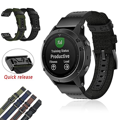 Bracelet de montre en toile 26mm avec finitions soignées pour modèles 7X 6X 5X Plus - 2