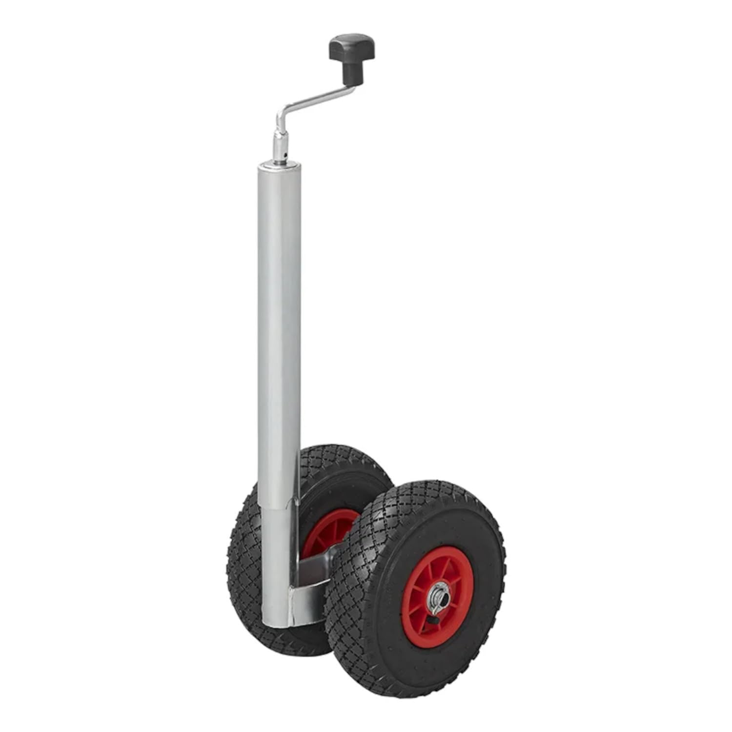 Preiswert & Gut Anhänger Zubehör Set – Stützrad Anhänger 260x85 mm Luft-Reifen Kunststoff-Felge bis 300kg Traglast – stützrad Halterung Ø 48 mm Stahl verzinkt Klemmschelle für Anhänger