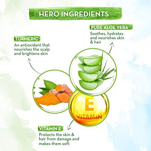 Mamaearth Aloe Turmeric Gel From 100% Pure Aloe Vera For Face, Skin & Hair with Turmeric & Vitamin E (300 ML) - Image 4