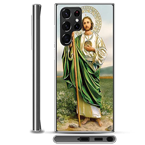 La Belle Case San Judas Tadeo Phone Case For Samsung Galaxy S22 Ultra 5G [Not For S22 Plus/S22 5G], Clear Slim Soft Flexible Tpu Gel Shockproof Protective Tpu Silicone Skin… #TOP16