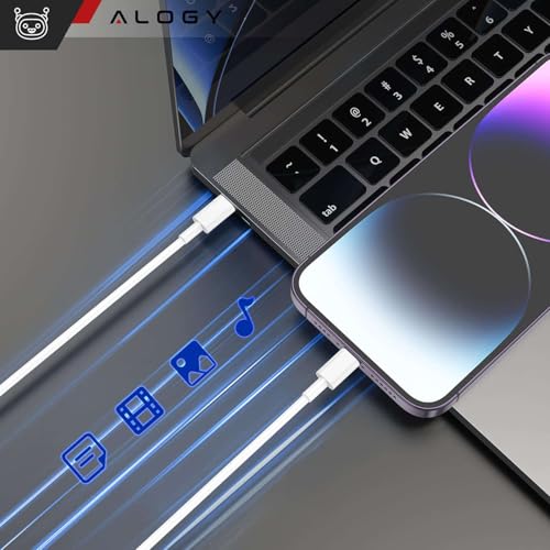 Alogy Kabel 1M Usb-C Do Ładowarka Lightning Alogy Fast Charge Przewód Do Ładowania Iphone 12 13 14 20W Biały