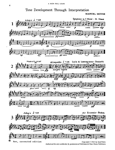 Flute Marcel Moyse tone development through interpretation