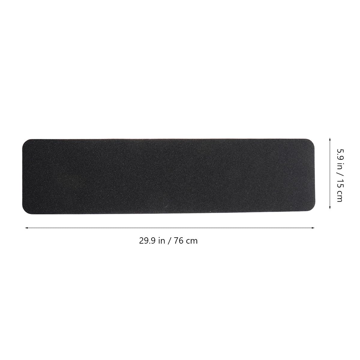 Beavorty Lot de 4 Bandes Antidérapantes en Pvc Noir pour Escaliers Intérieurs et Surfaces Décoratives, Adhésif Imperméable et Anti-âge pour Sécurité Renforcée