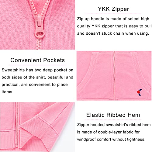 Kids Sweatshirt Classic Lounging Fleece Full-Zip Hoodie for Boys and Girls (3-12Years)4