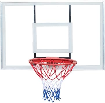 Basketball Rim Wall Mounted Pc Basketball Hoop, Home School Playground Wall Basketball Hoop, Suitable for Adults and Teenagers Size 121X81CM