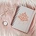 CrafTreat Reusable Lotus Flower Stencil for Painting on Wood - Lotus Accent - 6X6 Inches - Sacred Lotus Stencil for Crafting - Lotus Stencils for Painting - Lotus Leaf Stencil