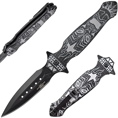 Snake Eye Tactical Heavy-Duty Printed-Handle EDC Pocket-Folding-Knife - Snake Eye Tactical