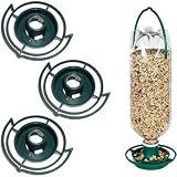 Soda Bottle Hanging Bird Feeder Kits (3 Pack) Fun Inexpensive Project for Home | Hang Outdoors Feed Wild Birds(Dark Green)