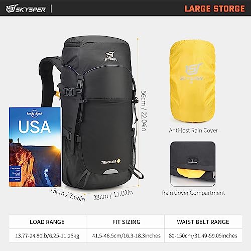 Foto von SKYSPER Wanderrucksack 35L Leichtgewicht Camping Trekkingrucksack Camping Outdoor Wandern Rucksack