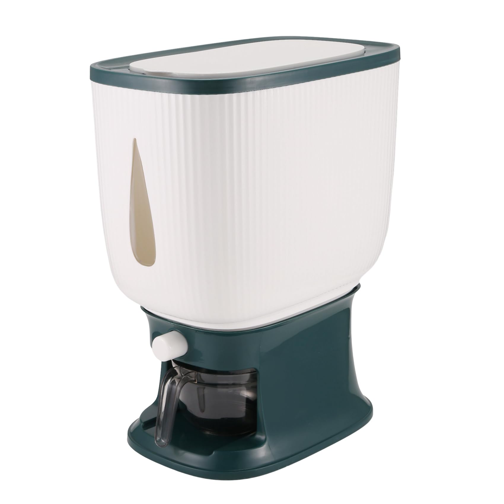 MOLERRI 10Kg Automatic Rice Dispenser with Rinsing Cup Smart Rice Dispenser Rice Storage Rice Bucket Household Rice Box-A