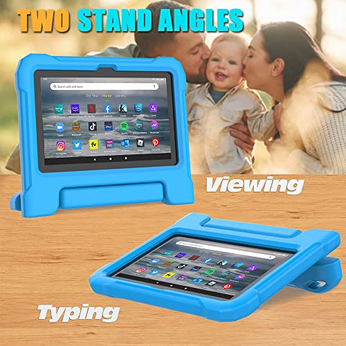 Kids Case for Fire 7 Tablet Case (12th Generation, 2022),Blue - image 3