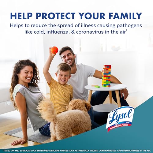 Image of Lysol Air Sanitizer Spray with Bacterial Odor Eliminator for Home & Office, Sanitizing Air Spray, Air Freshener Alternative, Simple Fresh Scent,10 oz (Pack of 6)