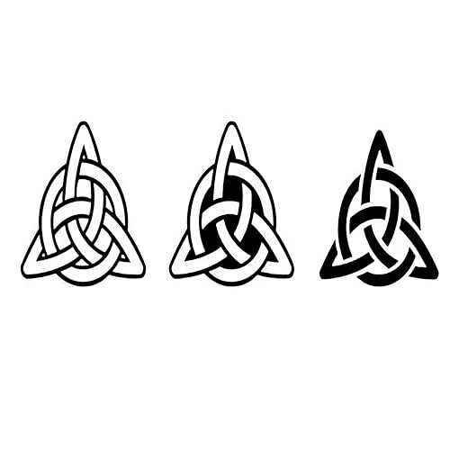 Datewithshower - 6 hojas de tatuajes temporales con nudo de trinidad celta, troquelado, diseño geométrico irlandés, calcomanías de tatuaje Stenci disponible en Yaxa Costa Rica