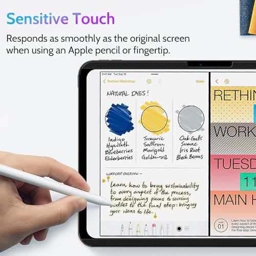 Image of Peslv Magnetic Privacy Screen Protector for iPad Pro 11 Inch 5th (2024, M4), Removable Anti Blue Light Glare Spy Private Filter, High Sensitive Bubble-Free Easy Install Black Security Screen