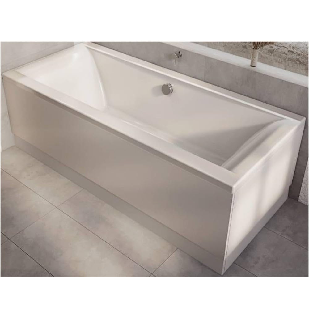 Milano With Side & End Panels Elswick White 1700Mm X 700Mm Double Ended Square Bath Panels