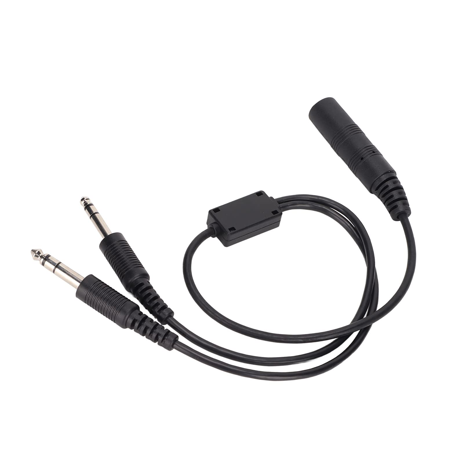 Helicopter A Ga Headphones Adapter, Practical Armored Cable Aviation Headphones Cable for PJ -068