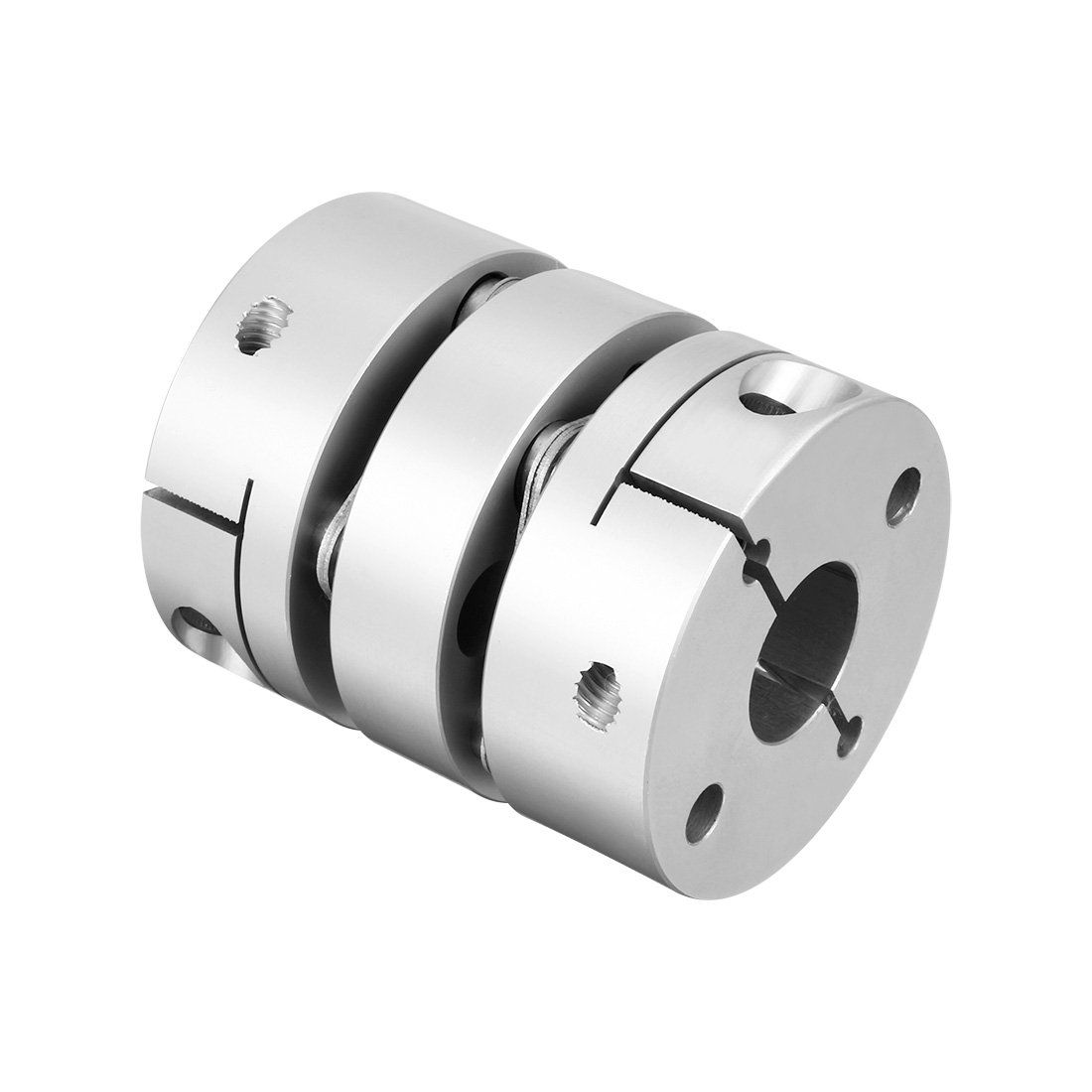 sourcingmap 14mmx14mm Clamp Tight Motor Shaft 2 Diaphragm Coupling Coupler, 14-14mm - Image 3