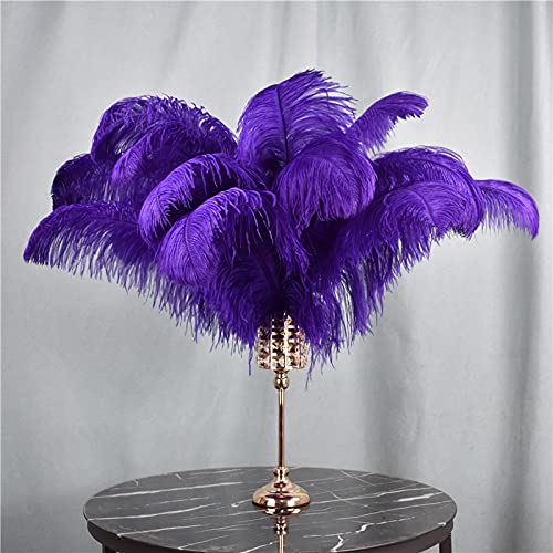 25 Piume Di Struzzo Naturali Sbiancate, Lunghezza 15-19,8 Cm, Per Decorazioni Fai Da Te, Centrotavola Matrimonio, Addobbi Festa, Colore Nero