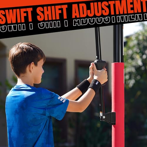 Image of Basketball Hoop 4.7-10ft Adjustable Portable Basketball Goals System with 44-48 Inch Angle Adjustable Backboard, for Youth and Adults Outdoor Indoor Use