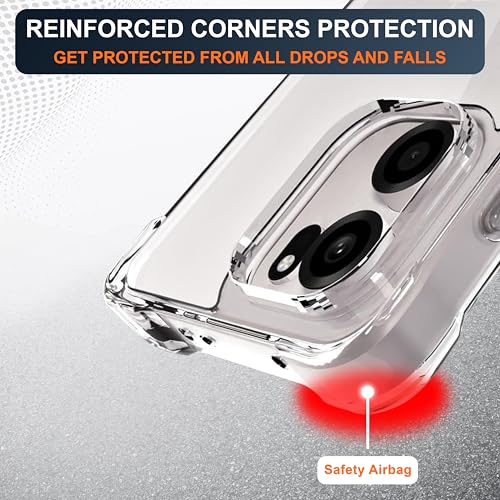Image of CEDO Cover for OnePlus Nord CE 6 (5G) | Camera Protection Shockproof Bumper-Edge | 360 Degree Protection Acrylic Crystal Clear TPU+PC | Transparent Back Case Backcover (Transparent)