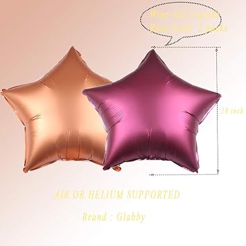 Happy Birthday Balloons for Women - Birthday Decorations Kit Rose Gold Burgundy Foil Balloon Letter Banner Party Decor Supplies