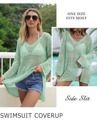 Image of CoCozy Crochet Cover Up for Women Mesh Hollow Out Bikini Cover Ups for Swimwear Summer Swimsuit 2026