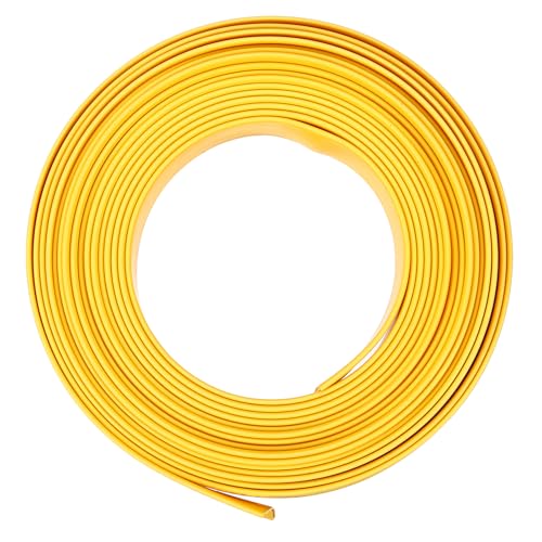 Image of sourcing map Heat Shrink Tubing 25mm Flat Width 3 m 2:1 Heat Shrink Tube Wire Wrap Yellow
