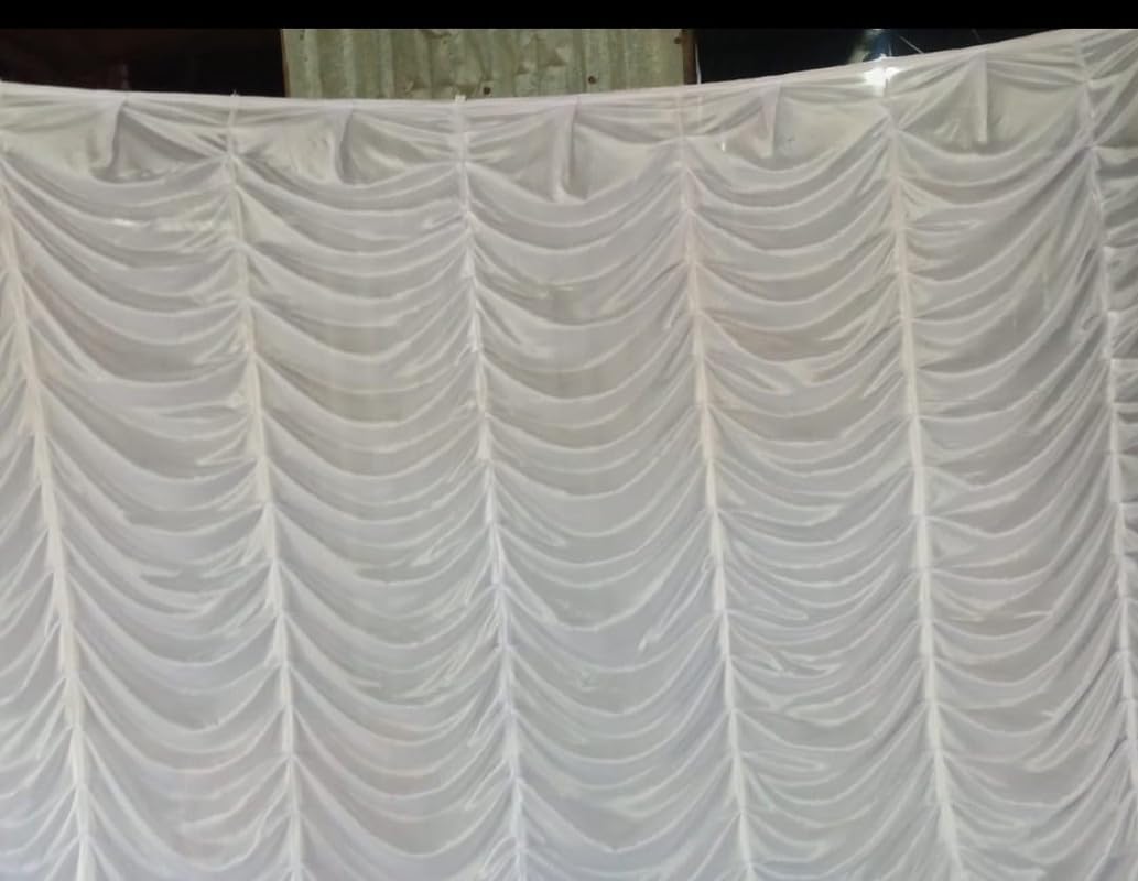 Tent Parda Lycra Perfect For Gatherings Weddings And Garden Parties Stylish Shelter For Unforgettable Occasions (15 * 10 Feet White)