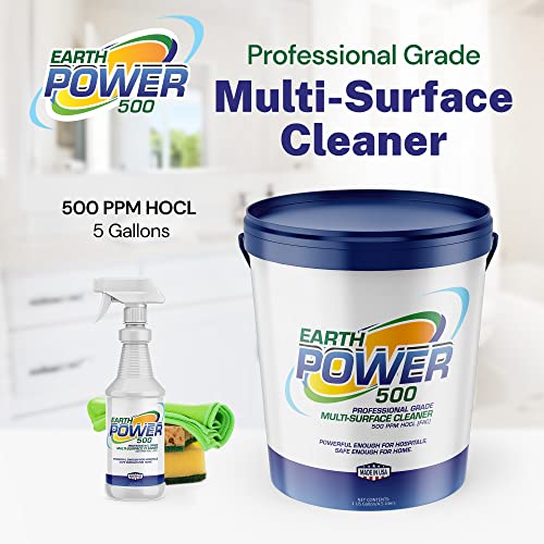 Image of Earth Power Hypochlorous Acid 500 PPM Multipurpose Cleaner - 5 Gallon