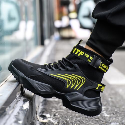 Image of Nutropa Steel Toe Shoes for Men Women Work Safety Footwear Lightweight Breathable Comfortable Industrial Construction Sneakers