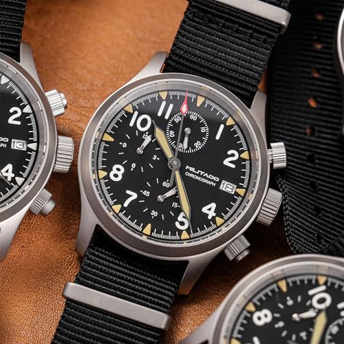 Image of TACTICAL FROG Militado ML1868 39mm Military Chronograph Watch Sapphire Crystal VK61 /VK67 Quartz Watches for Men C3 / BGW9 Luminous 100M Waterproof