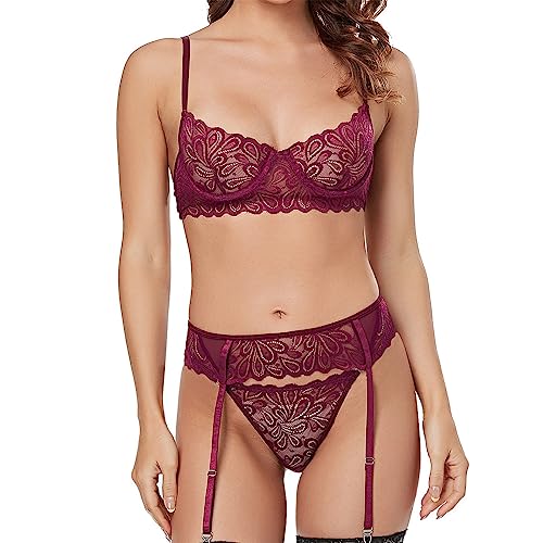 Lingerie érotique taille sceau ensemble trois pièces sexy pour galber la silhouette