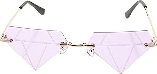 2 Pares De Óculos De Sol Em Forma De Diamante Moda Óculos De Sol Para Mulheres Óculos Sem Aro Óculos De Sol Para Crianças Óculos De Sol Sem Moldura Óculos De Sol Para Festa De