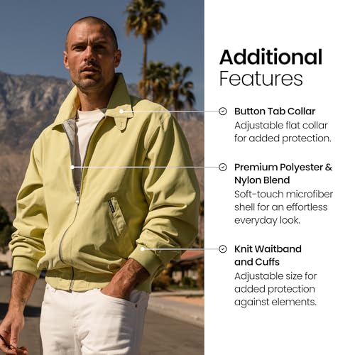Image of Weatherproof Men's Golf Jacket - Lightweight Windbreaker, Water-Resistant Microfiber Shell, Perfect for Golf & Casual Wear