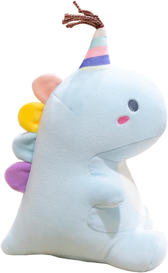 Yeqivo Dinosaurio Peluche Lindo Animal de Peluche Almohada para Abrazar de Felpa de Dinosaurio Dino Animal para Niños Colección Peluche