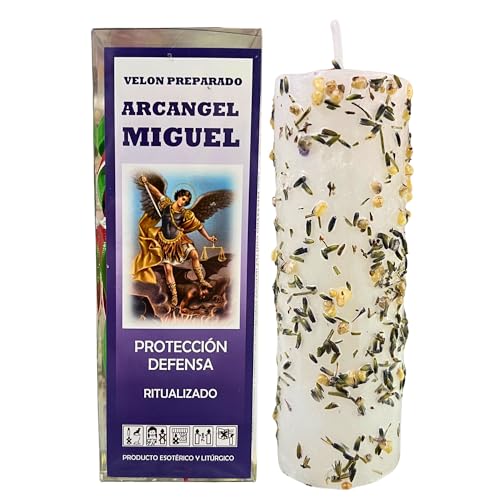 Velón de San Miguel Arcángel Ritualizado para Protección y