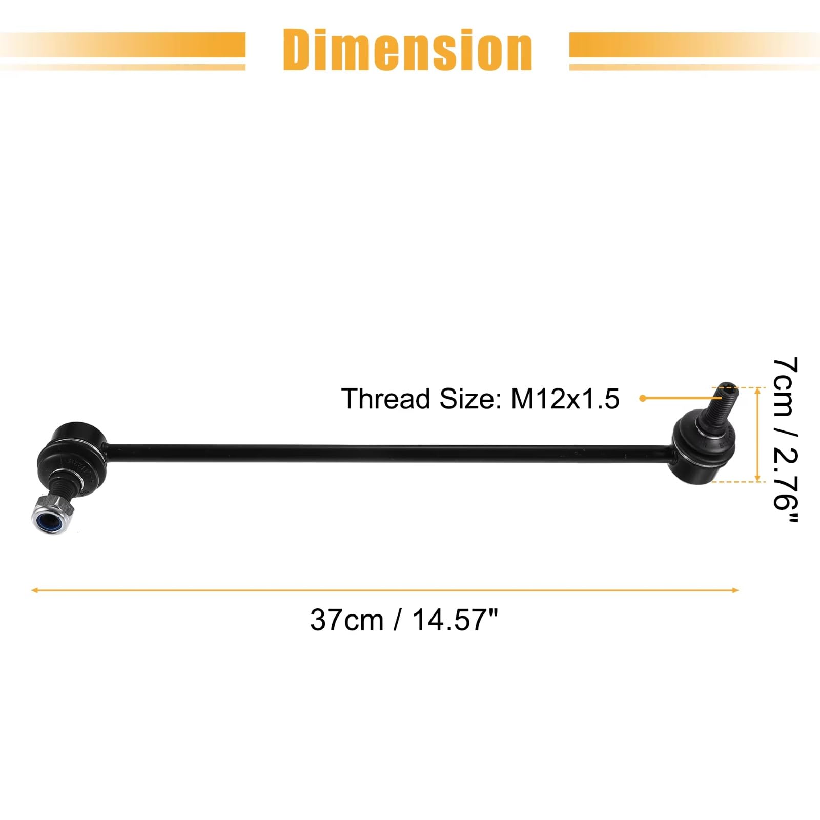 Bieletas de Barra estabilizadora Delantera (1 par) Bieletas de Extremo de Barra estabilizadora Delantera para automóvil K80478 Compatible con VW Golf 2010-2014 GTI 2007-2014 Jetta 2005-2018