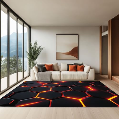 Tapis de décoration chic et doux en nid d'abeille moderne - 3