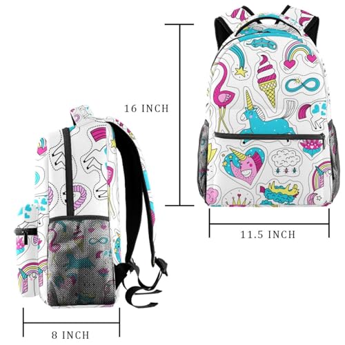 Sac à dos multicolore pour adolescents idéal comme sac de voyage décontracté