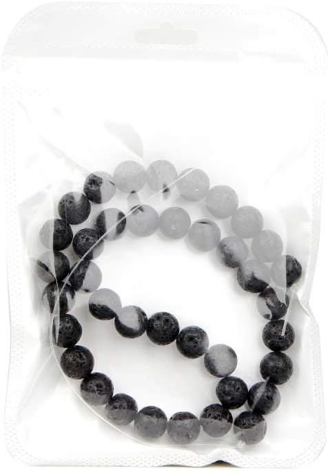 10mm Black Volcanic Lava Round Loose Beads for Jewelry Making