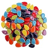 EDFLIFE Ceramic Mosaic Tiles for Crafts, 7oz Assorted Colors Petal Mosaic Tiles Ceramic for Art Supplies, Mosaic Making Kit for DIY Hobbies Handmade Home Decoration Art Projects (Drop)