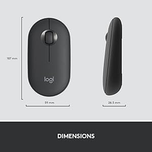 Logitech MK470 Slim Wireless Keyboard and Mouse Combo - Modern Compact Layout, Ultra Quiet, 2.4 GHz USB Receiver, Plug n' Play Connectivity, Compatible with Windows - Graphite